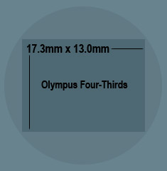 Approximate size of image circle from an E-system lens on a 4/3 imager