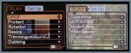 Casio EX-Z120 Playback Menus