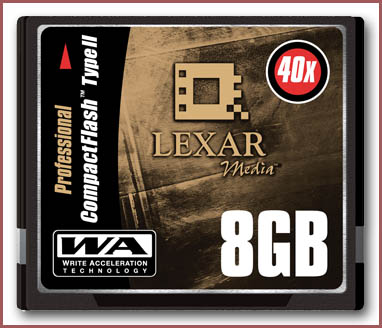 Lexar 8GB Professional Series CompactFlash