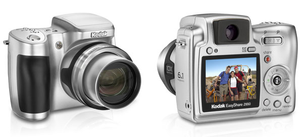 6.1MP KODAK EASYSHARE Z650 10x Optical Zoom Digital Camera