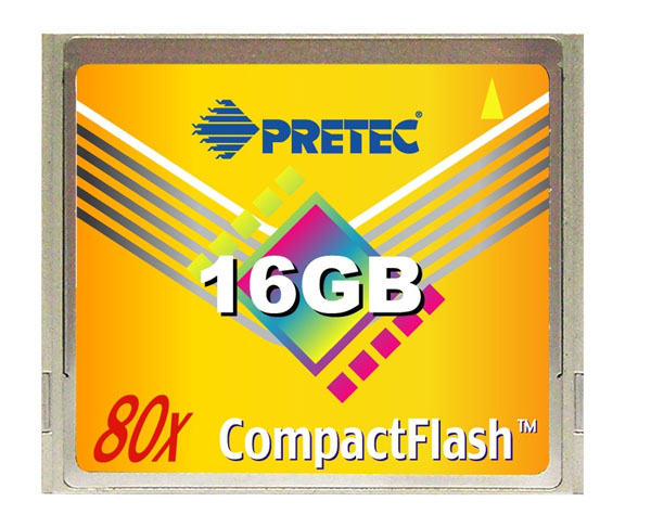 Pretec Announces 16GB 80x CF Card