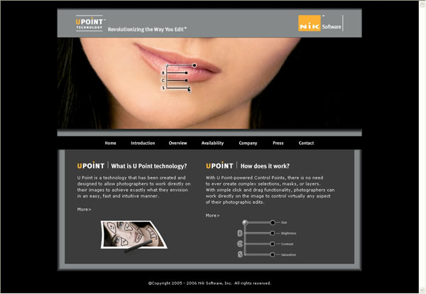 Nik Software, Inc. Announces Launch of New U Point Technology Website