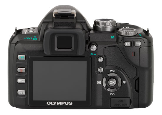 Olympus E-510 10MP DSLR - Back View