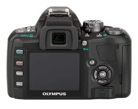 Olympus E-410 10MP DSLR - Back View