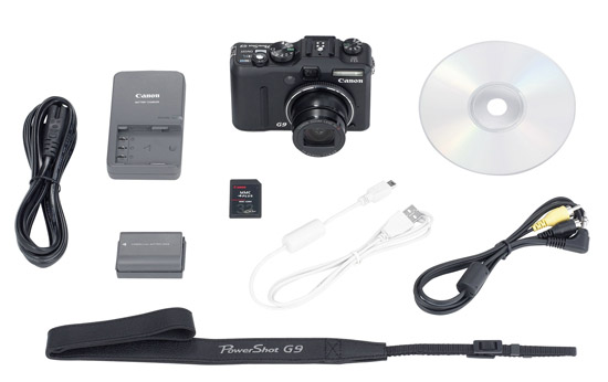 Canon PowerShot G9 Included Accessory Kit