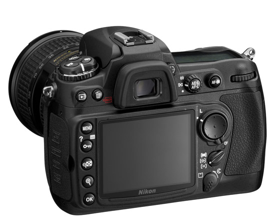 Nikon D300 DSLR - Back View