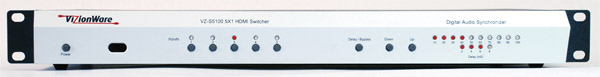 VZ-S5100 5x1 HDMI Switcher and Digital Audio Synchronizer