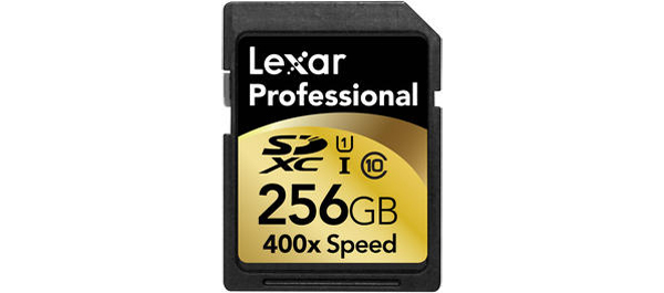 Lexar Professional 256GB 400x SDXC UHS-I Memory Card