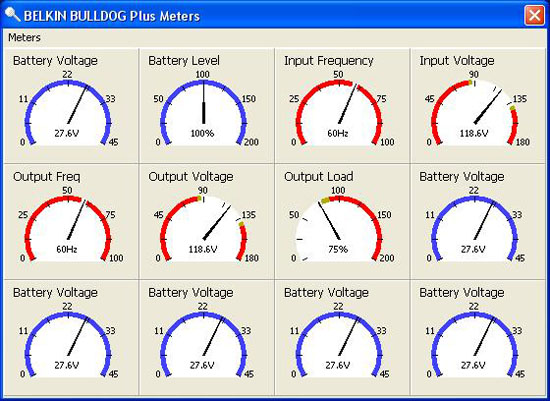 Belkin Bulldog Plus Software - Meters