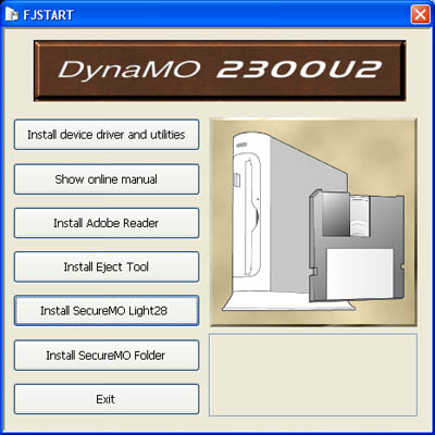 Fujitsu DynaMO 2300U2 Startup CD