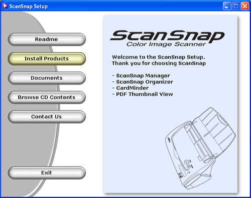 Fujitsu fi-5110EOX2 ScanSnap Setup CD-ROM