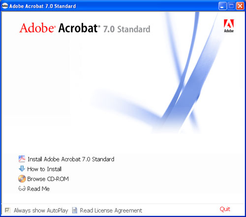 Adobe Acrobat 7.0 Standard included with fi-5110EOX2 ScanSnap