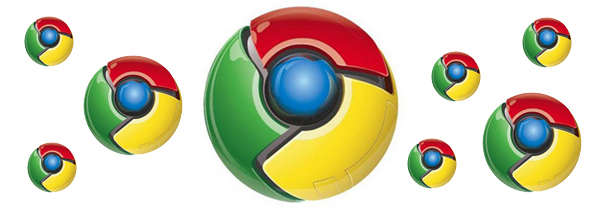 Google Chrome - A Bunch Of Google Chrome Spheres