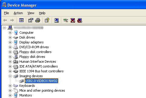 VID BOX in Device Manager