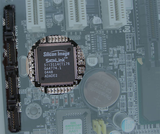 Iwill DN800-SLI Silicon Image 3114 SATA Controller