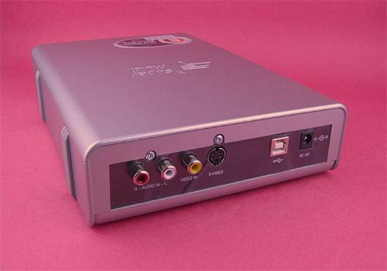 The Back Of The GSA-5169D revealing RCA inputs and S-Video input