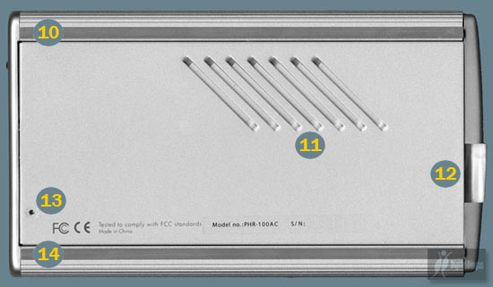 Bottom of macally PHR-100AC