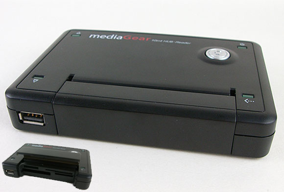 MediaGear 10 in 4 Push-Button USB2.0 Reader/ Writer