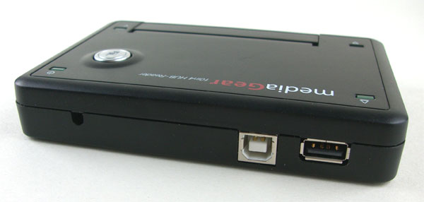 The Back Of The MediaGear 10 in 4 Push-Button USB2.0 Reader/ Writer