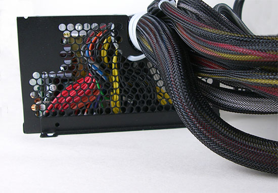 The Front Of The Turbo-Cool 1KW-Quad SLI, displaying the cables