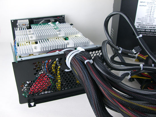 The Front Of The Turbo-Cool 1KW-Quad SLI, displaying the cables