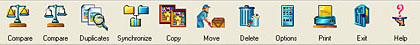FolderMatch main icons menu