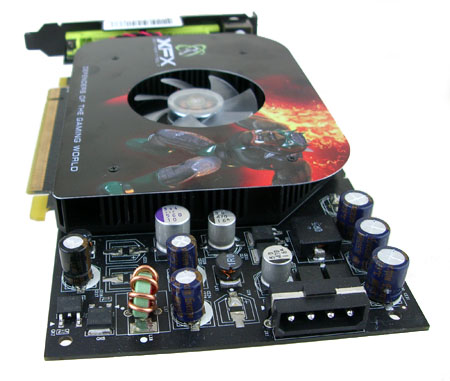 Back of the XFX GeForce 6800 XTreme 256MB DDR3